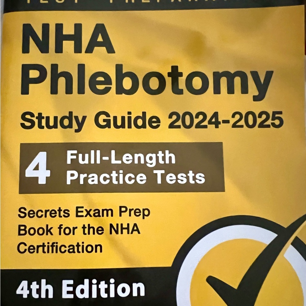 Brand New! Never used NHA Phlebotomy Study Guide 2024-2025